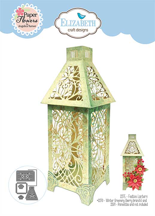 SO: Elizabeth Craft Designs - Festive Lantern Cutting Dies (Festive Holly)