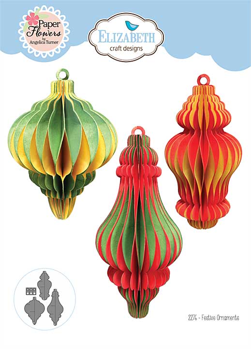 Elizabeth Craft Designs - Festive Ornaments Cutting Dies (Festive Holly)