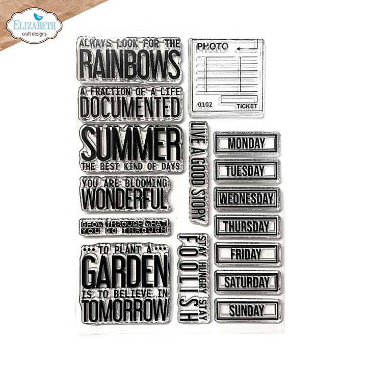 PRE: WC25 Elizabeth Craft Designs - Best Kind Of Days Stamp Set (Botanical Blend)