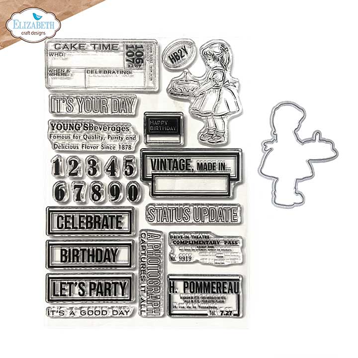 PRE: WC25 Elizabeth Craft Designs - Celebrations 2 Stamp and Die Set Stamp & Die Set (Botanical Blend)