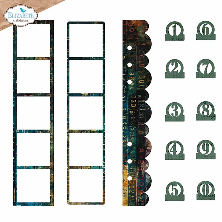 PRE: WC01 Elizabeth Craft Designs - Photoframe inlay Cutting Dies (Botanical Blend)