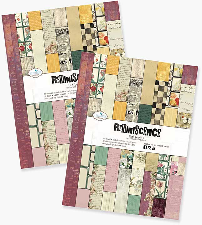 Elizabeth Craft Designs - Pair of Reminiscence the Book 9 Paper Pad (Botanical Blend)