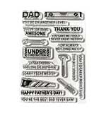 Elizabeth Craft Designs - Best Dad Sentiments Stamp Set (Living it Up)