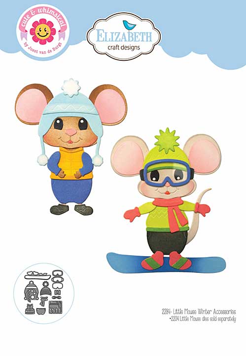 PRE: Elizabeth Craft Designs - Little Mouse Winter Accessories Cutting Dies (Living it Up)