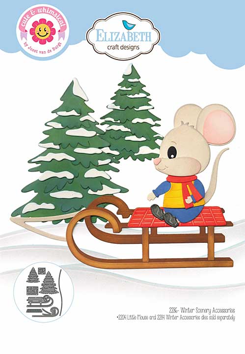 PRE: Elizabeth Craft Designs - Winter Scenery Accessories Cutting Dies (Living it Up)
