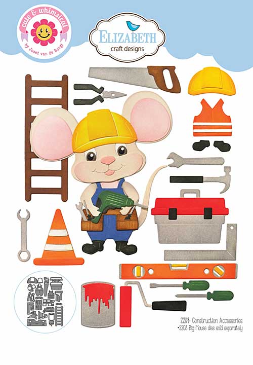 Elizabeth Craft Designs - Construction Accessories Cutting Dies (Living it Up)