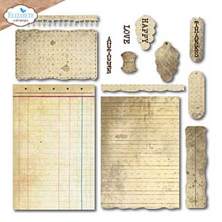 Elizabeth Craft Designs - Build a Journal Cutting Dies (Golden Season)