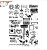 SO: Elizabeth Craft Designs - Postcard Parts Stamp Set (Romantic Revival)