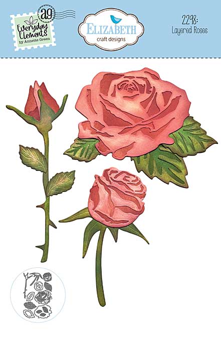 Elizabeth Craft Designs - Layered Roses Cutting Dies (Romantic Revival)