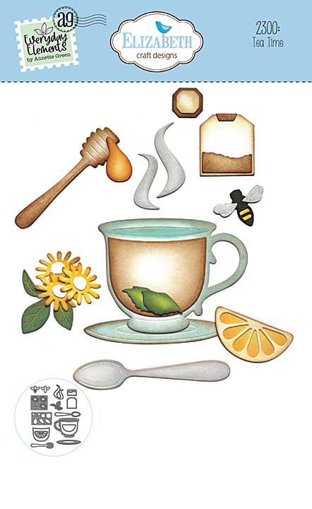 Elizabeth Craft Designs - Tea Time Cutting Dies (Romantic Revival)