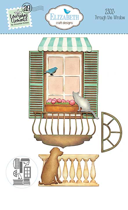 Elizabeth Craft Designs - Through the Window Cutting Dies (Romantic Revival)