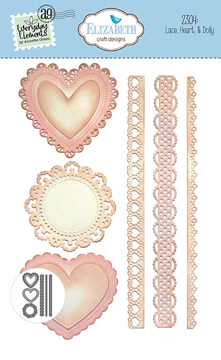 SO: Elizabeth Craft Designs - Lace, Heart & Doily Cutting Dies (Romantic Revival)