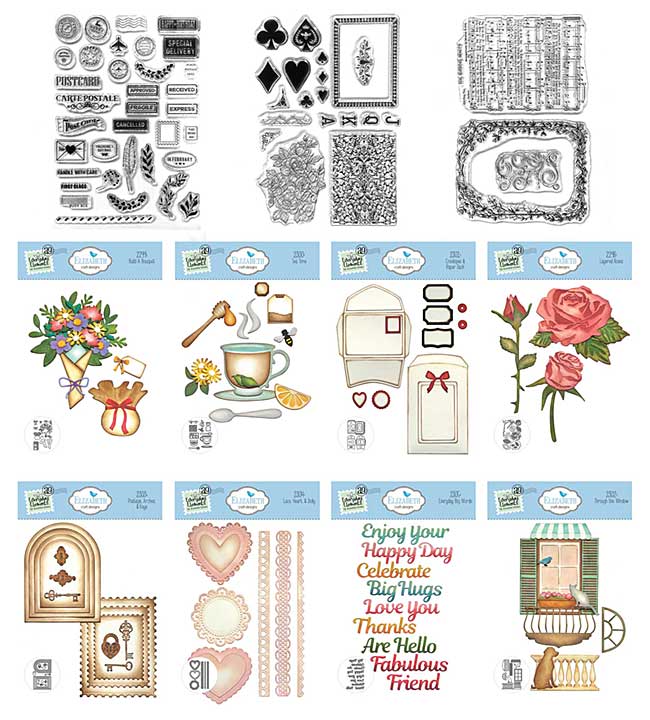 Elizabeth Craft Designs - Romantic Revival Stamp and Die Collection