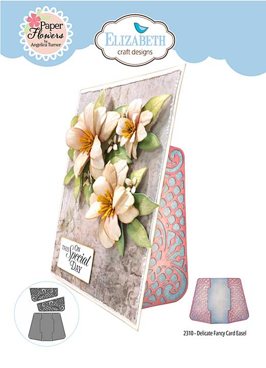 Elizabeth Craft Designs - Delicate Fancy Card Easel Cutting Dies (Bohemian Rose)