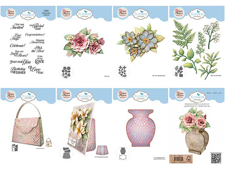 SO: Elizabeth Craft Designs - Bohemian Rose Stamp Die and MDF Collection