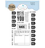 Elizabeth Craft Designs - Months Stamp Set (Winter Wanderlust)