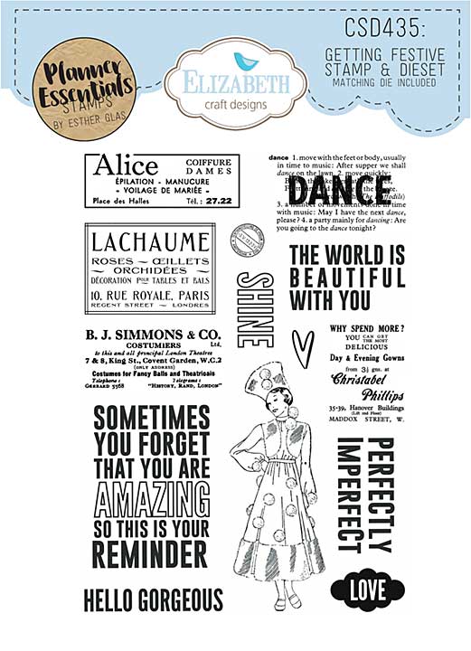 Elizabeth Craft Designs - Getting Festive Stamp and Die Set Stamp & Die Set (Winter Wanderlust)