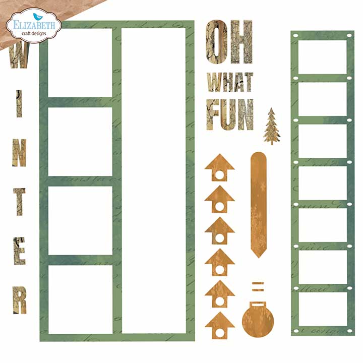 Elizabeth Craft Designs - Window overlay 1 Cutting Dies (Winter Wanderlust)