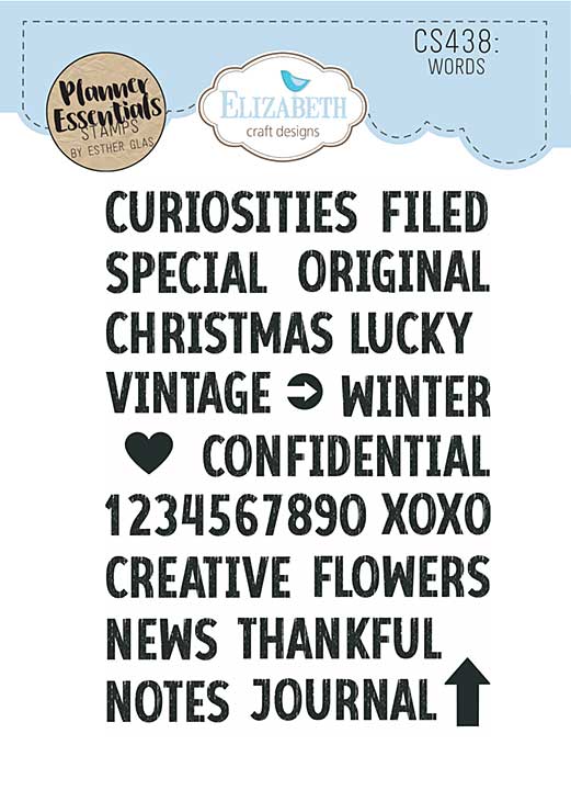 Elizabeth Craft Designs - Words Stamp Set (Winter Wanderlust)