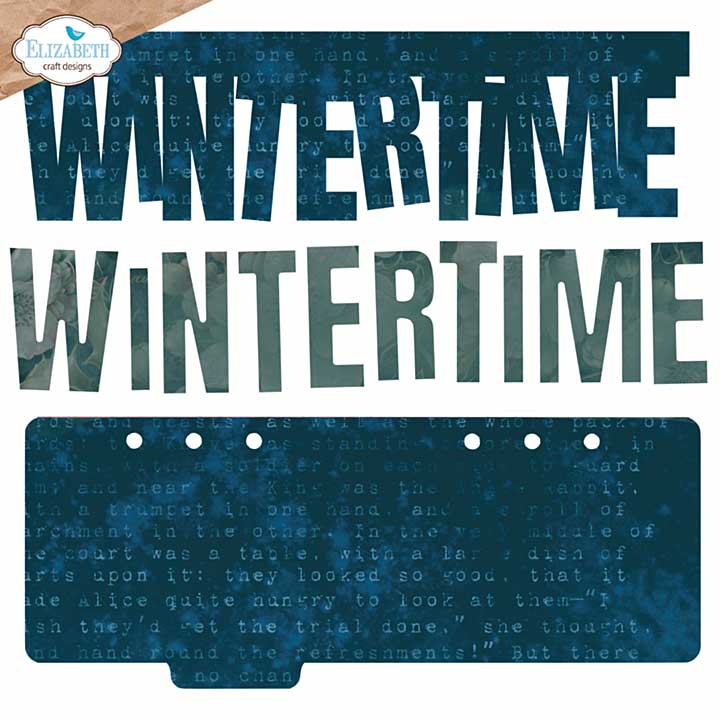 Elizabeth Craft Designs - Wintertime wordstrip Cutting Dies (Winter Wanderlust)