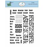 Elizabeth Craft Designs - Calendar Elements Stamp Set (Delightful Discovery)