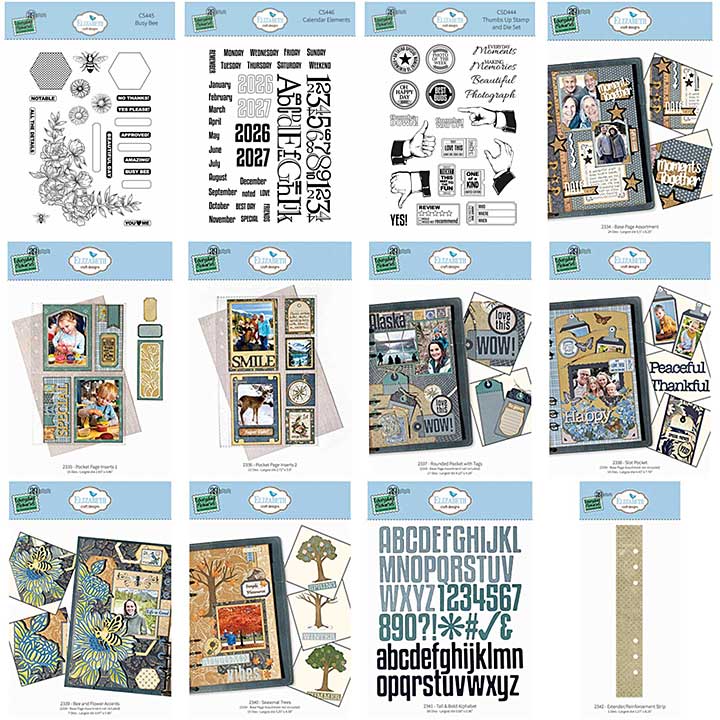 Elizabeth Craft Designs - Delightful Discovery Stamp & Die COLLECTION