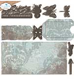 Elizabeth Craft Designs - Split tag pocket page Cutting Dies (Hello you)