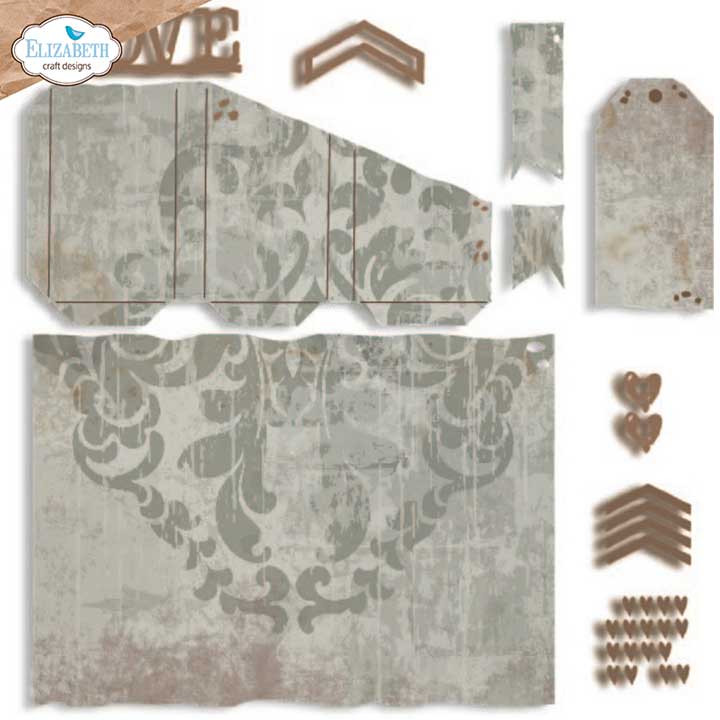 Elizabeth Craft Designs - Tri-fold slider pocket Cutting Dies (Hello you)