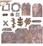 Elizabeth Craft Designs - Tag folding trio Cutting Dies (Hello you)