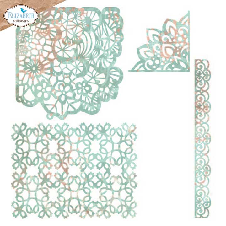 Elizabeth Craft Designs - Lace all over Cutting Dies (Hello you)
