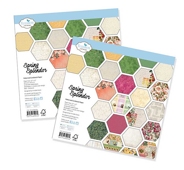 Elizabeth Craft Designs - Spring Splendor DOUBLE Pack (2 x 12x12 Paper Pad) (Joys of Spring)