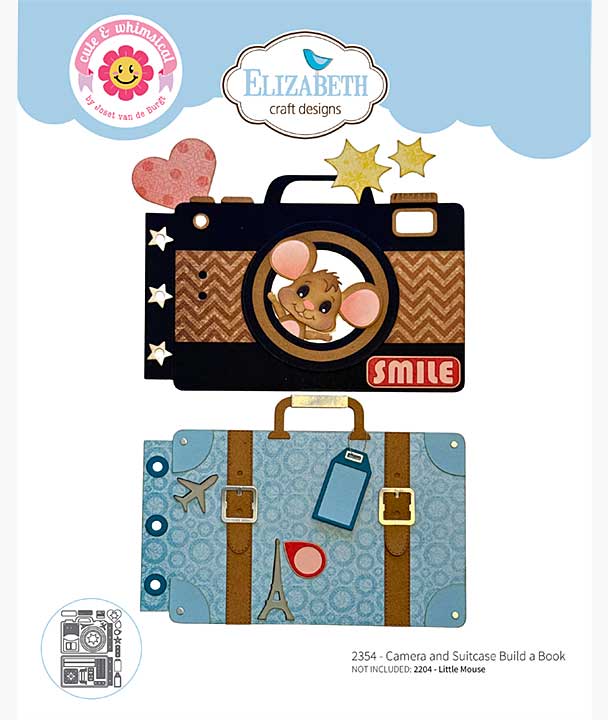 Elizabeth Craft - Camera and Suitcase Build a Book Die Set (Destination Fun)