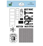 Elizabeth Craft Designs - Arts & Hobbies Stamp Set (Rest & Relaxation)