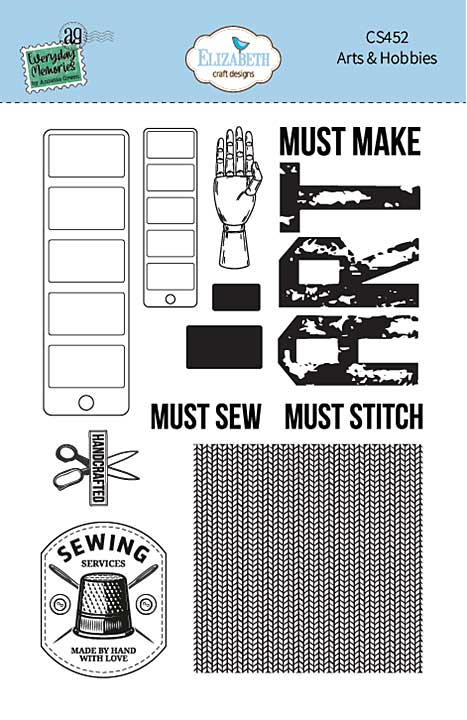 Elizabeth Craft Designs - Arts & Hobbies Stamp Set (Rest & Relaxation)