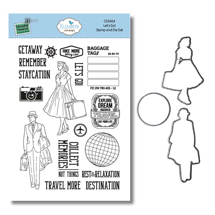 Elizabeth Craft Designs - Let\'s Go! Stamp and Die Set Stamp & Die Set (Rest & Relaxation)