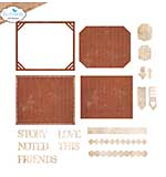 Elizabeth Craft Designs - Pocket Page Inserts #3 Cutting Dies (Rest & Relaxation)