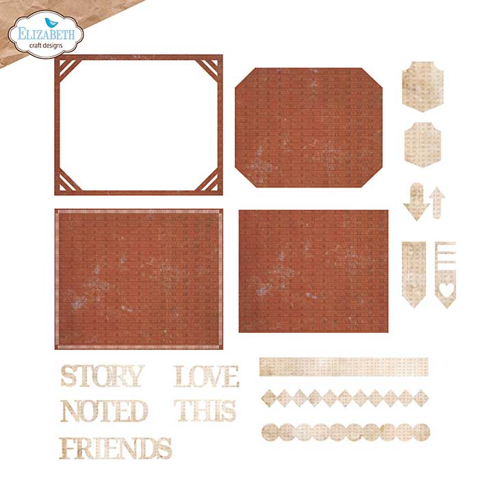 Elizabeth Craft Designs - Pocket Page Inserts #3 Cutting Dies (Rest & Relaxation)