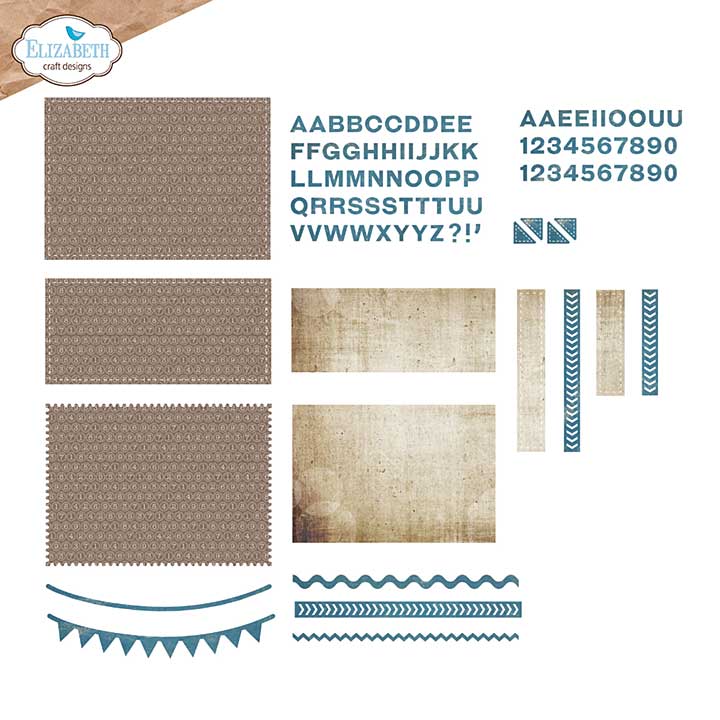 Elizabeth Craft Designs - Pocket Page Inserts #4 Cutting Dies (Rest & Relaxation)