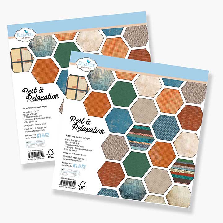 Elizabeth Craft Designs - Rest & Relaxation DOUBLE Pack (2 x 12x12 Paper Pad) (Rest & Relaxation)