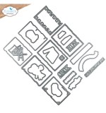 Elizabeth Craft Designs - Movie Night ATC (Stamps & Dies ONLY)