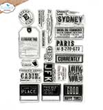 Elizabeth Craft Designs - Travels from the past 3 Stamp Set (Once in a Lifetime)