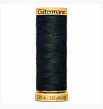 Gutermann Cotton Sewing Thread, Dark Green (100m)