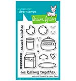 Lawn Fawn Clear Stamps 3x4 - Milk and Cookies