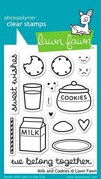 Lawn Fawn Clear Stamps 3x4 - Milk and Cookies