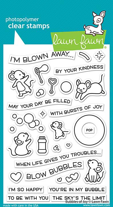 Lawn Fawn Clear Stamps 4X6 - Bubbles Of Joy