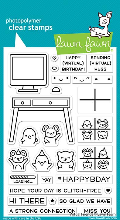 SO: Lawn Fawn Clear Stamps 4X6 - Virtual Friends