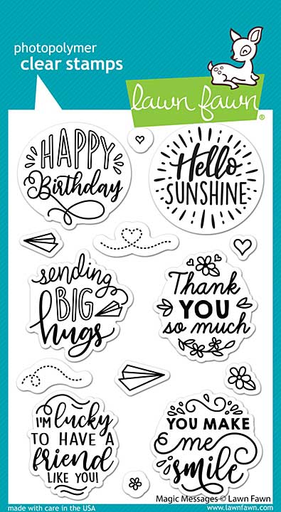 SO: Lawn Fawn Clear Stamps 4X6 - Magic Messages