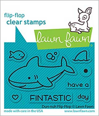 SO: Lawn Fawn Clear Stamps - Duh-Nuh Flip-Flop (3x2)