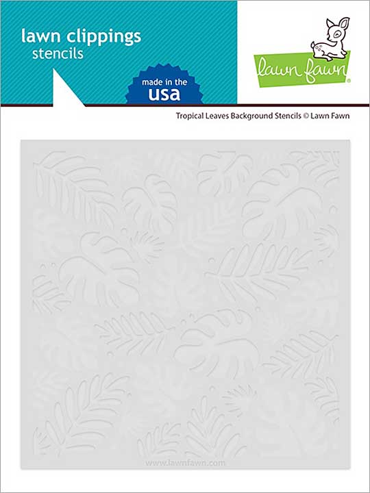 SO: Lawn Clippings Stencils - Tropical Leaves Background