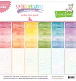 SO: Lawn Fawn Double-Sided Collection Pack - Watercolor Wishes Rainbow, (6 Designs, 12x12x 12pk)